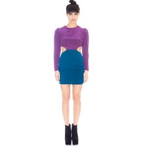 NAVEN Long Sleeve Cutout Dress